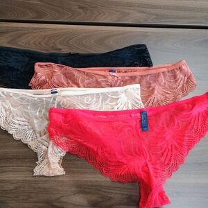 RACHEL Rachel Roy Lace Panties - Black, Cream, Pink, Red